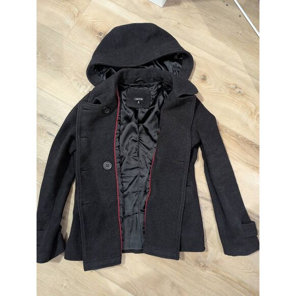 Maurices Double Breasted Wool Blend Peacoat Military Style - Picture 9 of 13